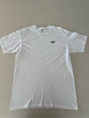 Vans White Short-Sleeve Logo Tee